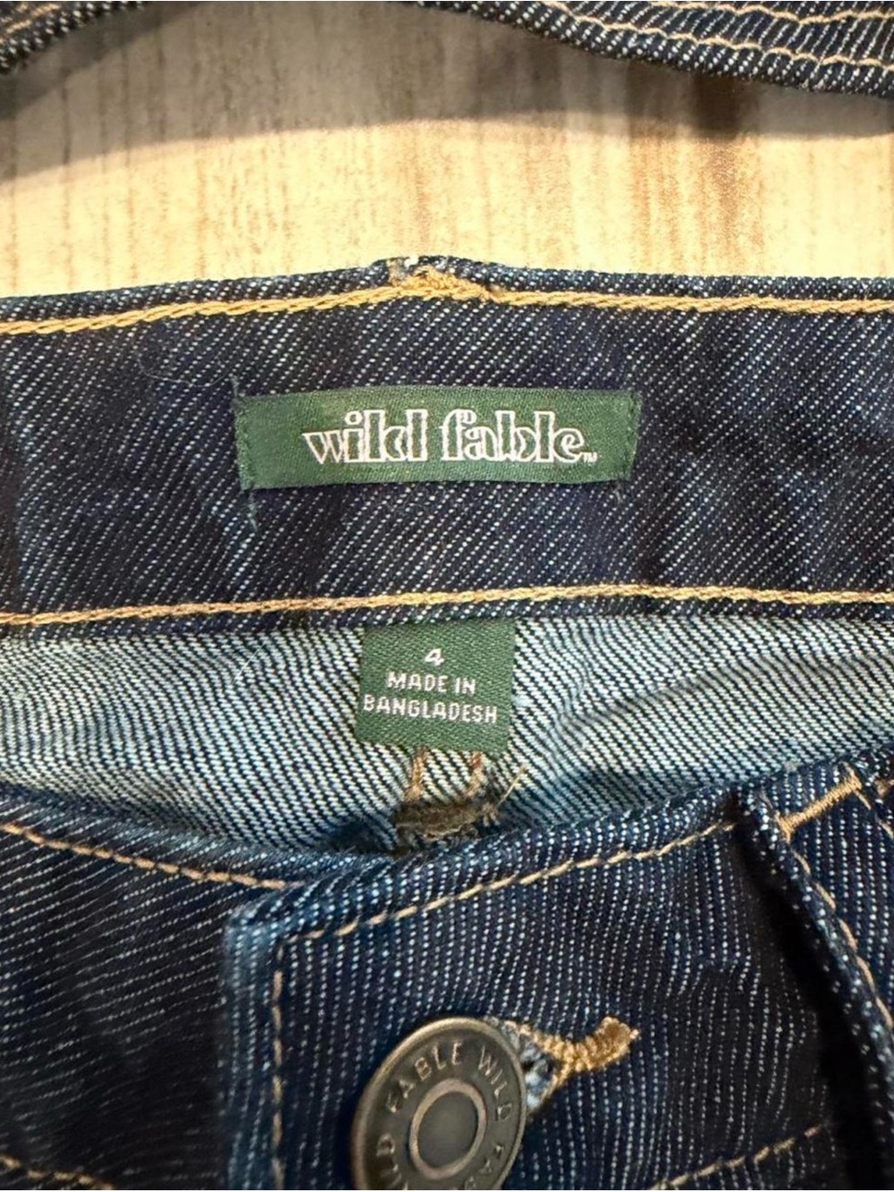 wild fable Dark Blue Denim Sleeveless Top & Mini Skirt Set top is small bottom 4 - Picture 3 of 4